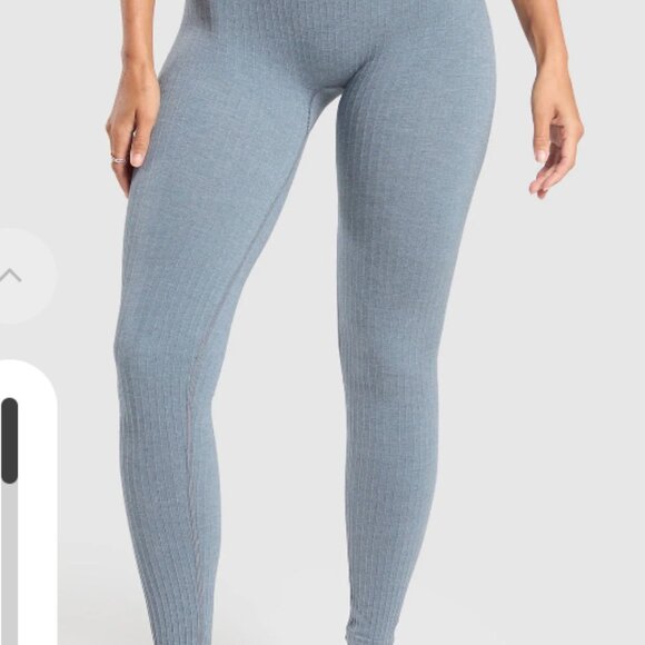 BNWT GYMSHARK 3 PCS Luxe Seamless Leggings ZIp Up Jacket & Sports Bra XS S - Picture 7 of 16